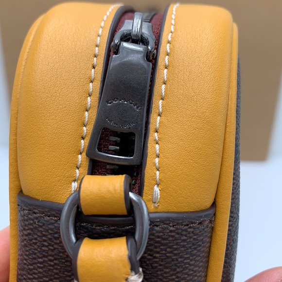 COACH Jamie Wristlet In Signature Canvas With Varsity Motif - Picture 6 of 16